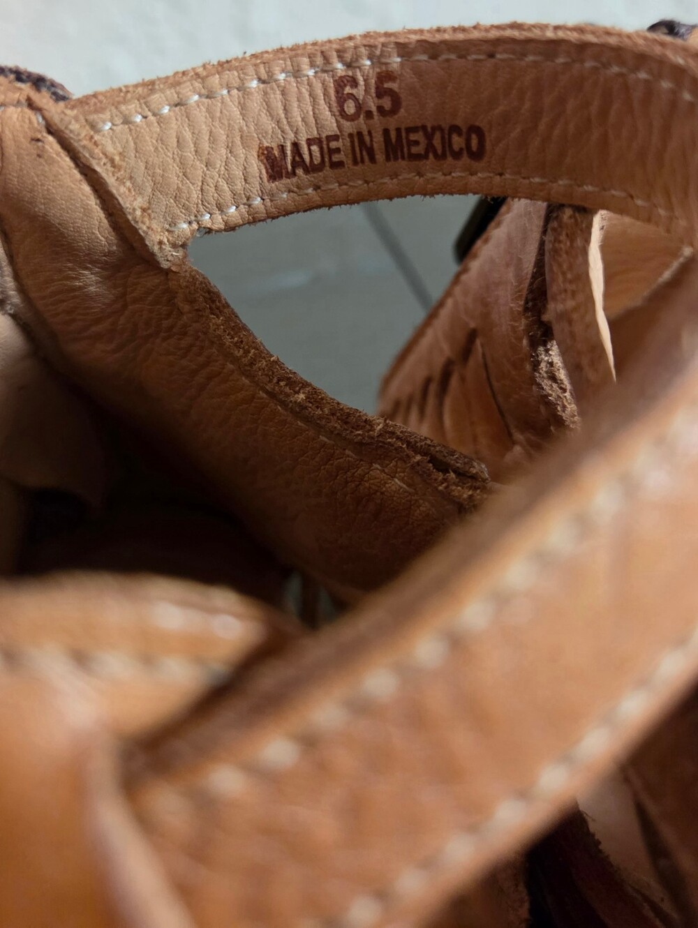 Bed Stu Woven Claire III Sandals - Cognac Brown - Picture 8 of 12